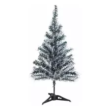 Árvore Natal 60cm 50 Galhos Neve Nevada Decoração Pinheiro Cor Verde