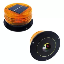 Baliza Led Solar Estrobo Con Imán Resistente Al Intemperie 