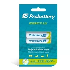 Pilas Aaa Recargable Probattery Ni-mh 800mah X2 Unidades