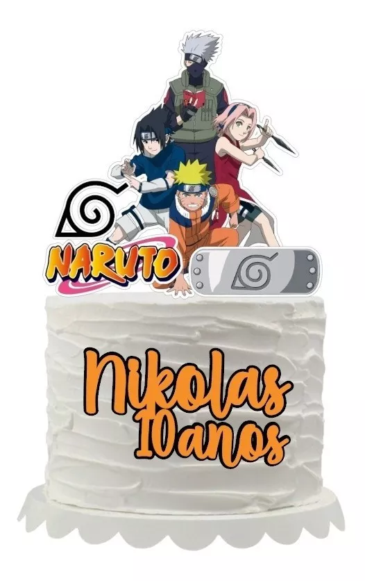 Arquivo De Corte Topper Topo De Bolo Naruto Silhouette