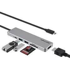 Docking Hub Usb-c, 7 Em 1 , Hdmi, Usb, Cartão Sd/micro, 100w