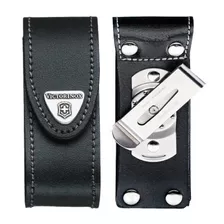 Estuche Victorinox Cuero Clip 9,7x3,7x4,6 Cm - Electromundo Color Negro