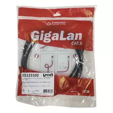 Patchcord Categoria 6 Gigalan Furukawa Utp Rj45 Negro 1.5 Mt