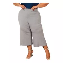 Calça Plus Size Modelo Pantacourt Para Mulheres Confiantes