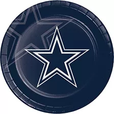Platos De Papel Dallas Cowboys, 24 Uds