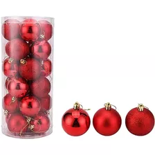 Adornos Navideños Set Bolas Navidad Esfera 6cm X 12 U