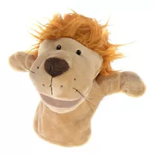 Fantoche Leão De Mão Infantil Pelucia 27 Cm