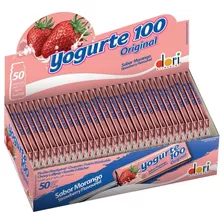 Pirulito Dori Yogurte100 Morango Sem Glúten 560 G 50 U