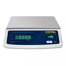 Balanza Comercial Digital Systel Bumer Con Batería 31kg 100v/240v Blanco 367 mm X 217 mm