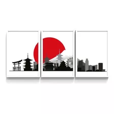 Quadro Decorativo Japão Cidade Japones Sushi Restaurante