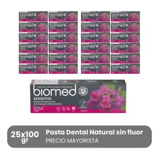Pack 25 Pastas Dentales Naturales Biomed Sensitive 100g