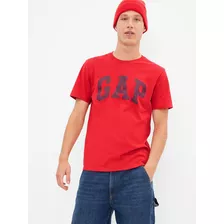 Polera Hombre Gap Logo Basica Rojo