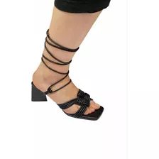 Sandalias Negras Steve Madden Tallas 24 Y 24.5mx Mod.miraya