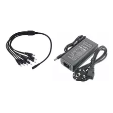 Fuente / Transformador 12v 8a + Split De 1 Para 8 /cctv