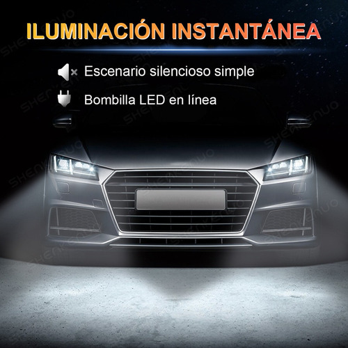 Kit H11 Para Ford 30000lm Faros Led Luz Alta/baja 6000k Foto 8