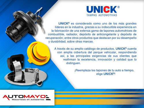 1- Tapn Gasolina C/llave Unick Peugeot 206 1999-2008 Foto 4