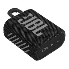 Bocina Jbl Go 3 Portátil Con Bluetooth Waterproof Negra 110v/220v 