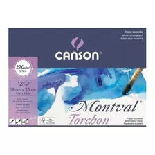 Block Canson Montval Torchon 270gr 12h 18x25cm 