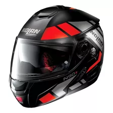 Capacete Escamoteável Nolan N90 Euclide Vermelho Fosco