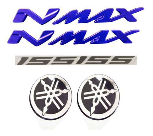 Kit Emblemas Letras Yamaha Nmax 155 + Bluecore Foto 8