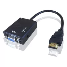 Adp Conversor De Video Hdmi Para Vga Com Cabo De Audio P2