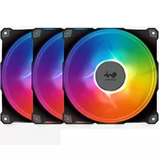 Kit De Ventilador Triple Rgb Direccionable Inwin Jupiter Aj1