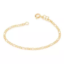 Pulseira Rommanel Infantil Folheada Ouro 18k 550055 Comprimento 14 Cm Cor Dourado