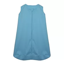 Saco De Dormir Para Bebês Azul 100% Algodão Enxoval Pijama