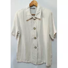 Camisa Dama Talle L Beige, Cataleya 