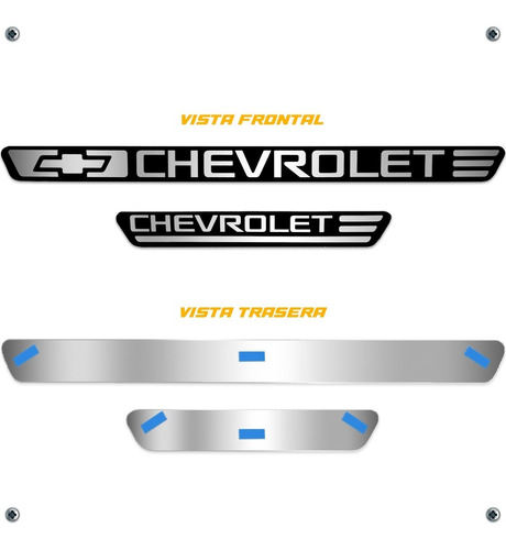 Embellecedor Estribos Chevrolet Aluminio 4 Puertas Foto 9