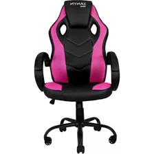 Cadeira Gamer Mx0 Giratória Preto E Rosa Mymax