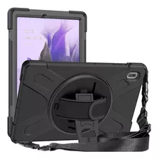 Capa Para Galaxy Tab S7 Fe T730 T736 - Skudo Strap + Alça