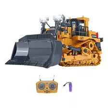 Rádio Rc Crawler Heavy Bulldozers 1/24 Truck 9ch 2.4g Cor Amarelo