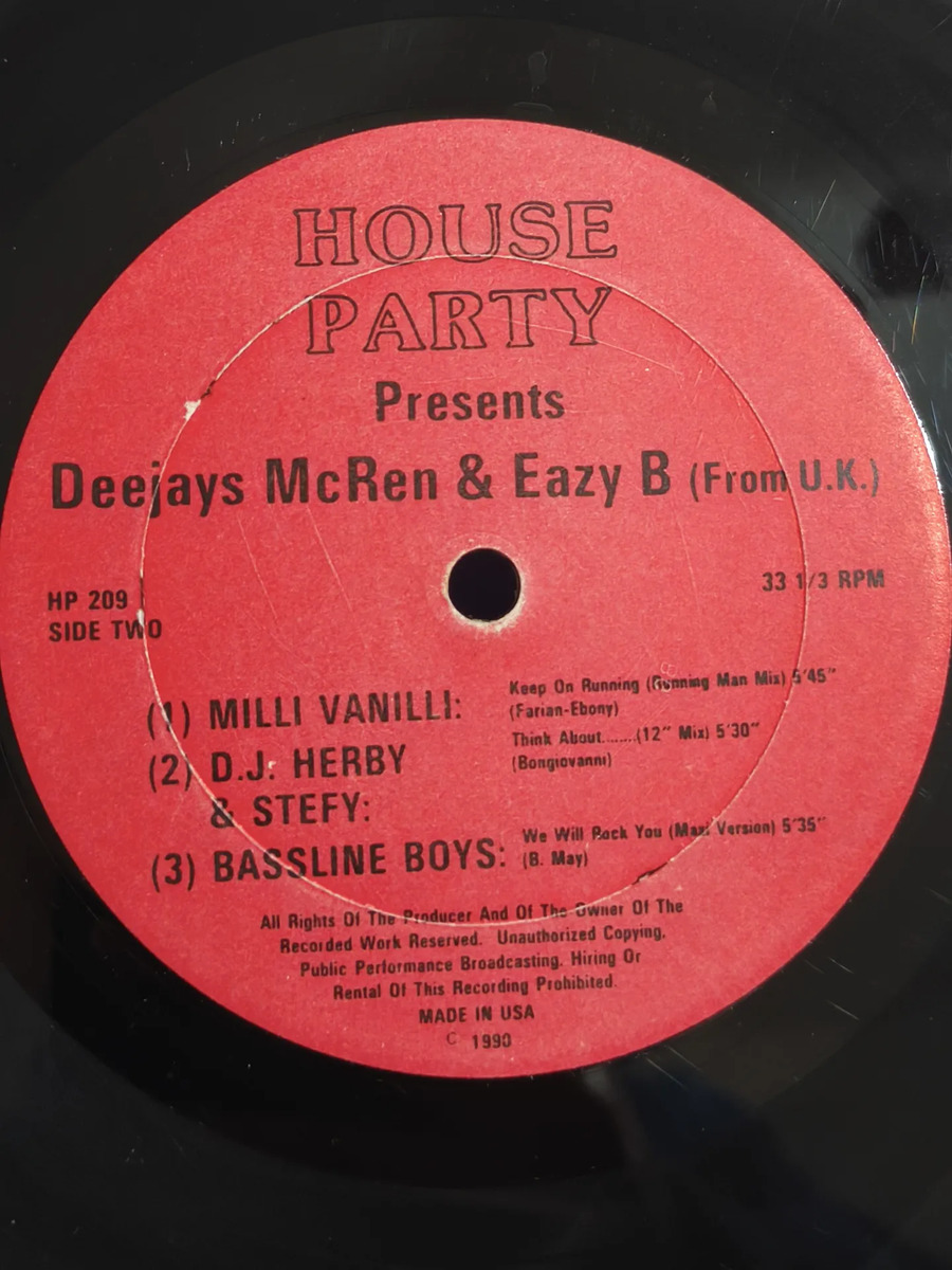 Varios Artistas - House Party Presents Deejays McRen & Eazy B - vinilo 1990