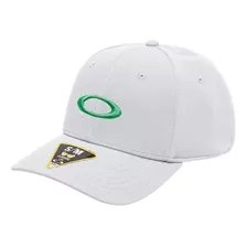 Boné Oakley Tincan Remix Branco Com Logo Verde