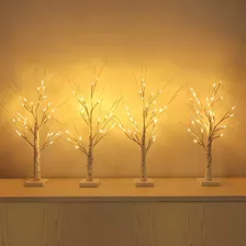 Árbol De Abedul Iluminado, Árbol De Hadas De Mesa Pil...