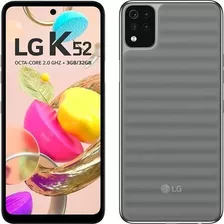 Smartphone LG K52 - Cinza - Ram 3gb - 64gb - 6.6 - 4g