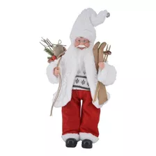 Papai Noel 45cm Branco - Decoração De Natal