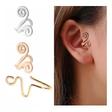 Set Piercing Falso Aretes Nariz Oreja Sin Perforación 3pcs 