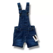 Roupa Jardineira Macacão Jeans Infantil Menino