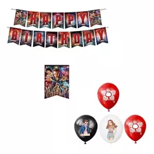 Set Stranger Things Deco Cumpleaños Globos Cotillón Pack V2