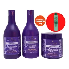 Kit Maycrene 3 Passos - Shampoo, Cond. E Mascara - Matizador