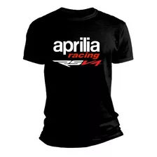 Remera Motoquera Aprilia Racing Rsv4 Algodon Moto Gp