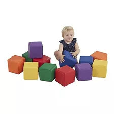 Ecr4kids Softzone Toddler Play Soft Blocks, Primario (12 Pie