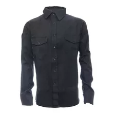 Camisa De Trabajo Tipo Ombu Azul Marino Reforzadas Oferta!