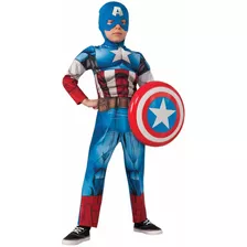 Disfraz Para Niño Capitán America Avengers Talla Small
