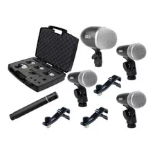 Set 5 Microfonos Bateria Proel Dmh5xl Valija La Roca Cuo
