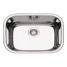 Cuba De Inox Sobrepor Alto Brilho 46x30x20 Com Válvula 4 1/2