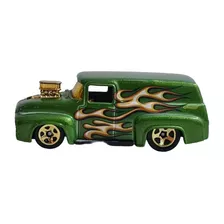 56 Ford F-100 Panel Truck Verde 2011 Hot Wheels 1:64 Loose