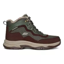 Botines Outdoor Mujer Skechers Mountain Scenery Oliva/café